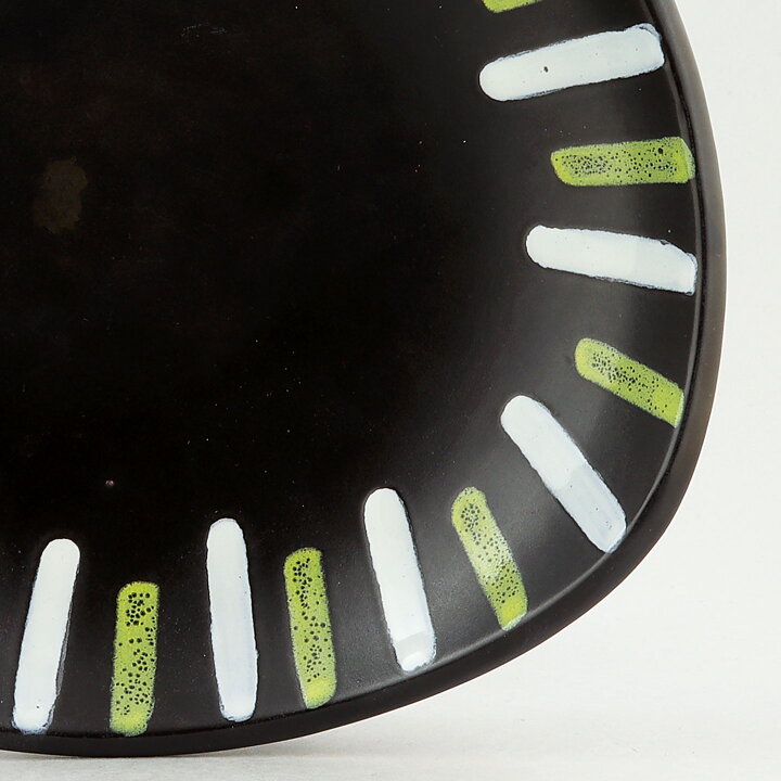 ヨールデイス・オールドフォーシュ Trio シリーズ 黒い三角のボウル Bowl　1954年 (24cm)
