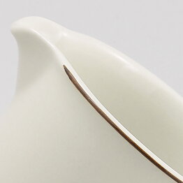 Richard Lindh (Fennica 1979) Sturdy Creamer with Brown Border 12,5 cm
