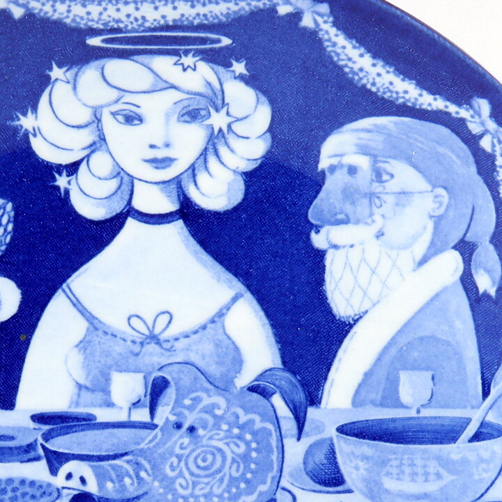 Stig Lindberg (Jultallrik 1985) Wall Plate with Christmas Motif 22 cm <with Box>