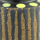 Mari Simmulson (Ringo 1965) Black/Brown Cylinder Vase 14 cm