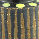 Mari Simmulson (Ringo 1965) Black/Brown Cylinder Vase 14 cm