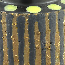 Mari Simmulson (Ringo 1965) Black/Brown Cylinder Vase 14 cm
