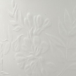 Gunvor Olin-Grönqvist (Suvi 1981) White Flowerpot with Flower Relief 17 cm (2)