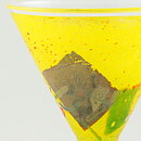 Bertil Vallien (Satellite 1992) Yellow Art Glass 17 cm (2)