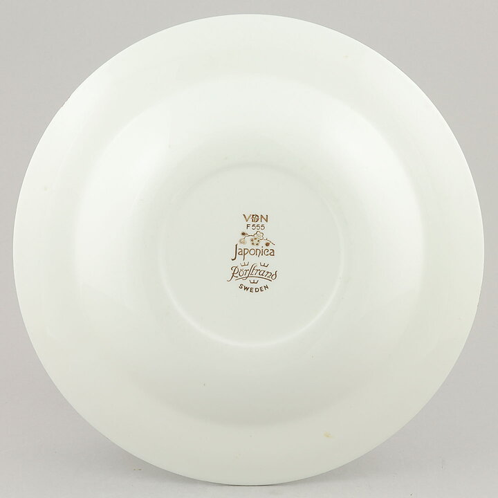 ジャッキー・リンド  Japonicaシリーズ  深皿  茶色の花模様  21cm  1977年  [サンプル画像]