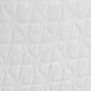 Gunnar Nylund (Domino 1960s) White Vase with Geometric Relief 13 cm