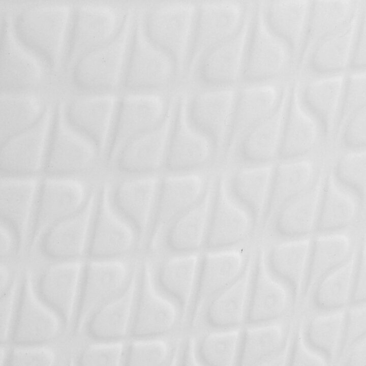 Gunnar Nylund (Domino 1960s) White Vase with Geometric Relief 13 cm