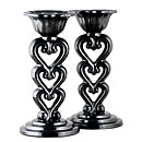 Arthur Percy (1930s) Two "Three Hearts" Candleholders 27 cm
