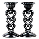 Arthur Percy (1930s) Two "Three Hearts" Candleholders 27 cm
