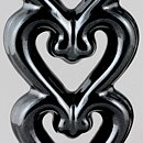 Arthur Percy (1930s) Two "Three Hearts" Candleholders 27 cm