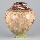 Isak Isaksson (2019) Unique Vase with Pink Crystalline Glaze 11 cm