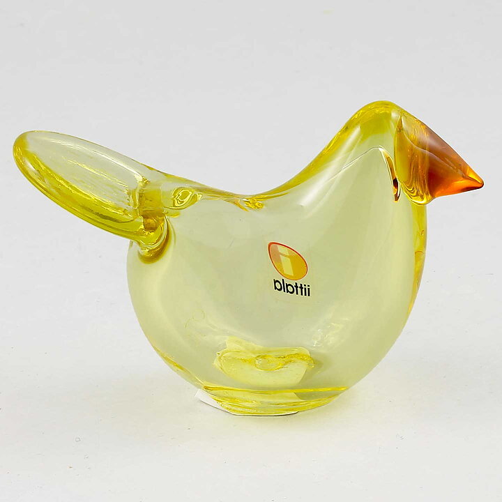 Oiva Toikka (2020) Stylistic Sieppo Glass Bird (Lemon)