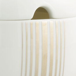 Timo Sarpaneva (Suomi 1974) Modern Sugar Bowl with Silver Stripes 9 cm