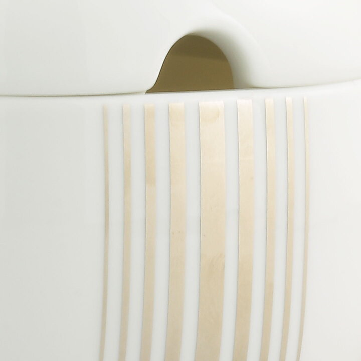 Timo Sarpaneva (Suomi 1974) Modern Sugar Bowl with Silver Stripes 9 cm