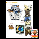 リサラーソン  Harlekinシリーズ  アクロバッティックな人の陶板  44cm  1960年