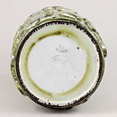 Mari Simmulson (1960s) Unique Green Vase with Geometric Relief 24 cm