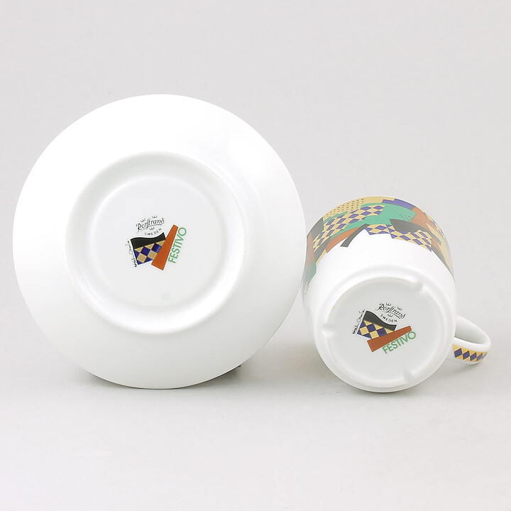 Heikki Orvola (Festivo 1989) Coffee Cup with Colorful Decor 9 cm  [Sample Images]