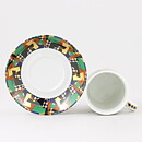 Heikki Orvola (Festivo 1989) Coffee Cup with Colorful Decor 9 cm  [Sample Images]