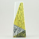 Lars Thorén (Triangla 1954) Geometric Vase with Stylistic Plant Decor 26 cm