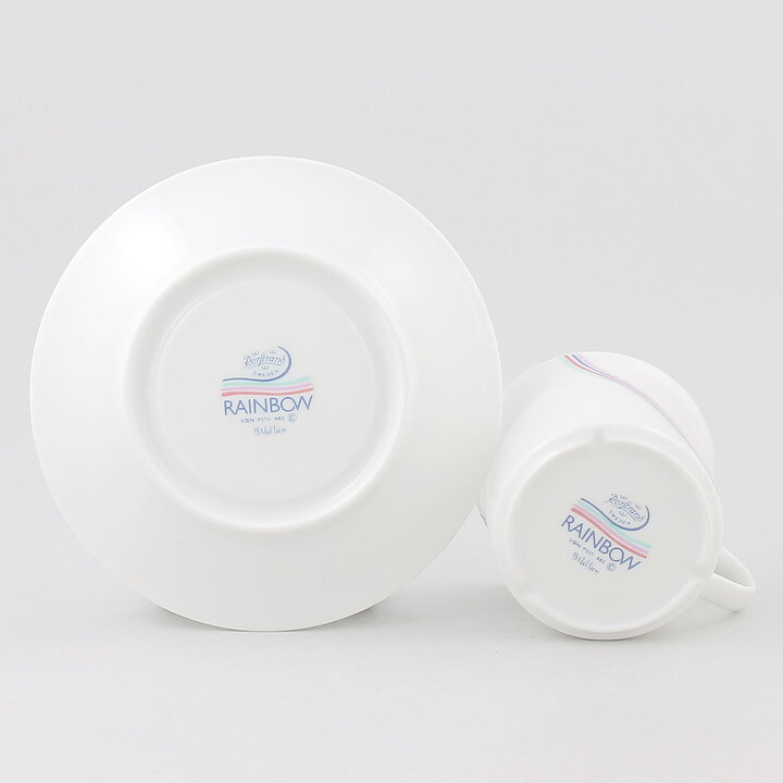 Bertil Vallien (Rainbow 1982) White Coffee Cup with Colorful Threads Decor 9 cm  [Sample Images] 