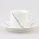 Bertil Vallien (Rainbow 1982) White Coffee Cup with Colorful Threads Decor 9 cm  [Sample Images] 