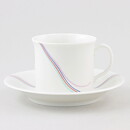 Bertil Vallien (Rainbow 1982) White Coffee Cup with Colorful Threads Decor 9 cm  [Sample Images] 