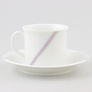 Bertil Vallien (Rainbow 1982) White Coffee Cup with Colorful Threads Decor 9 cm  [Sample Images] 