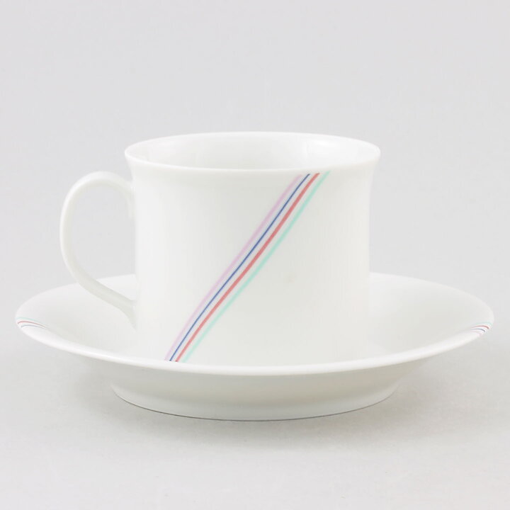 Bertil Vallien (Rainbow 1982) White Coffee Cup with Colorful Threads Decor 9 cm  [Sample Images] 