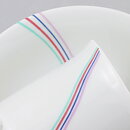 Bertil Vallien (Rainbow 1982) White Coffee Cup with Colorful Threads Decor 9 cm  [Sample Images] 
