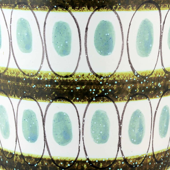 Stig Lindberg (1950s) Green Faience Cone Vase #128 20 cm