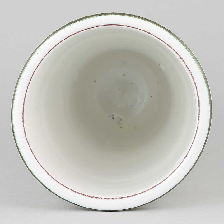Stig Lindberg (1950s) Green Faience Cone Vase #128 20 cm
