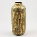 Gunnar Nylund (Birka 1965) Yellow/Brown Cylinder Vase 16 cm