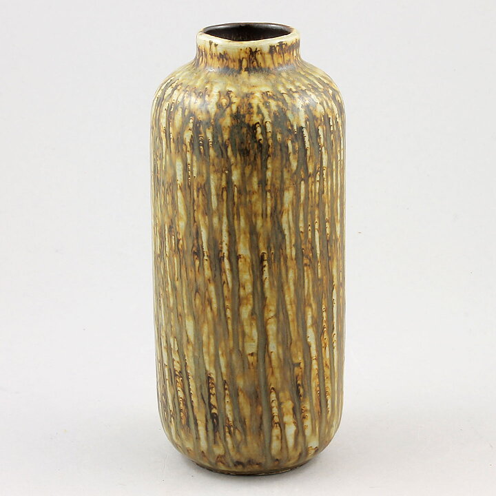 グナー・ニールンド Birkaシリーズ  イエローブラウンのベース Vase  16cm 1965年