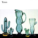 Gunnel Sahlin (Texas 1992) Green Cactus Sculpture with Lilac Base 11 cm