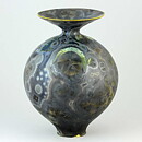 Isak Isaksson (2018) Unique Vase with Green Crystalline Glaze 20 cm