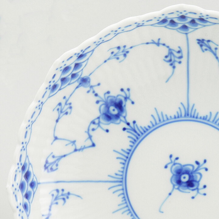 ロイヤルコペンハーゲン  Blue Flutedシリーズ  ハーフレースのボウル  脚付き  #511  18cm  20世紀