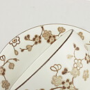 Jackie Lynd (Japonica 1977) Coffee Cup with Brown Flower Decor 10 cm  [Sample Images] 