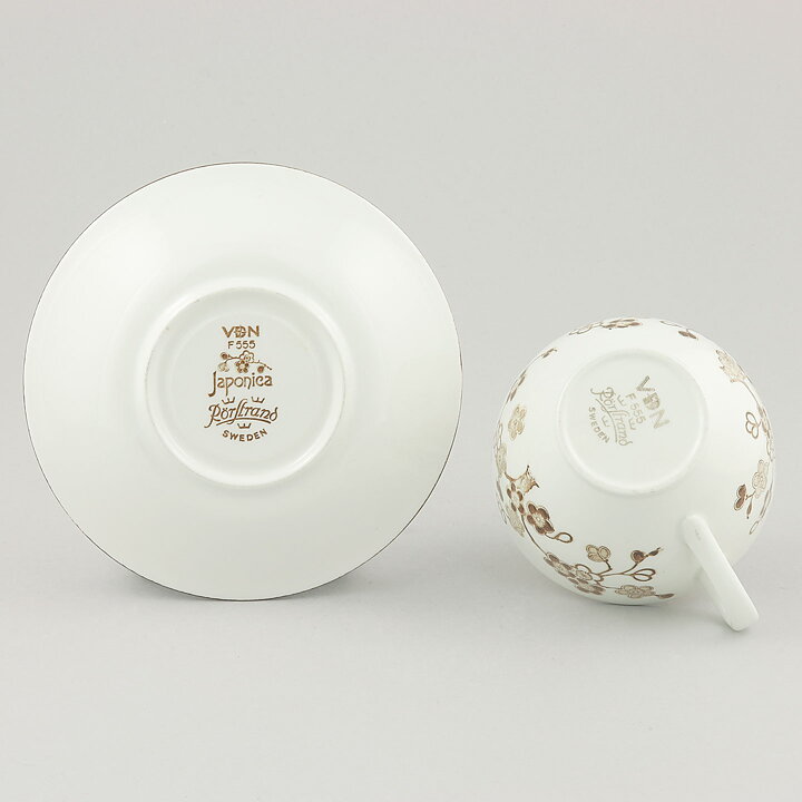 ジャッキー・リンド  Japonicaシリーズ  コーヒーカップ  茶色の花模様 10cm  1977年  [サンプル画像]