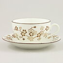 ジャッキー・リンド  Japonicaシリーズ  コーヒーカップ  茶色の花模様 10cm  1977年  [サンプル画像]