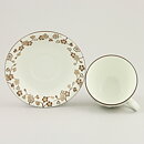 Jackie Lynd (Japonica 1977) Coffee Cup with Brown Flower Decor 10 cm  [Sample Images] 