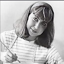 ピア・ロンダール  Villa Rosaシリーズ  花瓶に生けられた花がモチーフの陶板  12cm  1985年 