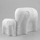 バーティル･ヴァリーン Terraシリーズ  ホワイトのゾウ Elephant  1978年 13cm
