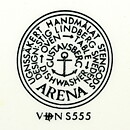 スティグ・リンドベリ  Arenaシリーズ  オレンジのプレート  20cm  1973年  [サンプル画像]