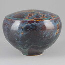 Isak Isaksson (2017) Unique Vase with Brown and Blue Crystalline Glaze 10 cm