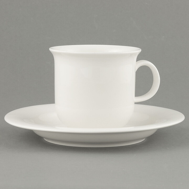インケリ・レイヴォ  Arcticaシリーズ  白いコーヒーカップソーサー  14cm  1979年  [送料無料]  [サンプル画像]