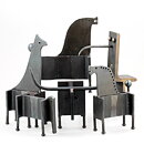 Bertil Vallien (1970s) Modern Iron Giraffe 21 cm SBV471