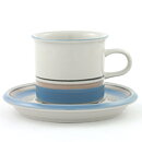 Inkeri Leivo (Uhtua 1979) Coffee Cup Saucer with Blue/Pink/Black Decor 13 cm  [Free Shipping] [Sample Images] 