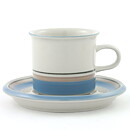 Inkeri Leivo (Uhtua 1979) Coffee Cup Saucer with Blue/Pink/Black Decor 13 cm  [Free Shipping] [Sample Images] 