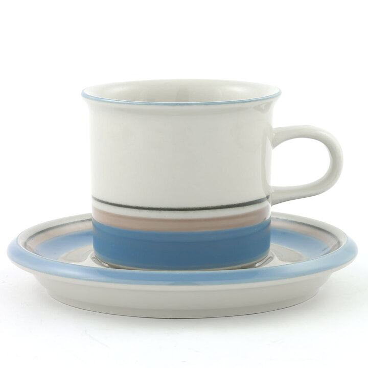 Inkeri Leivo (Uhtua 1979) Coffee Cup Saucer with Blue/Pink/Black Decor 13 cm  [Free Shipping] [Sample Images] 