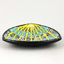 Ingrid Atterberg (Fiorella 1958) Triangular Bowl with Linear Decor 17 cm